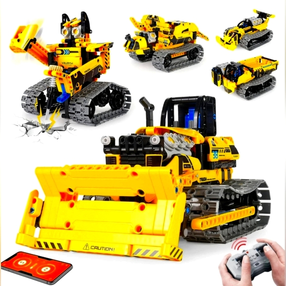 in Building Toys STEM Robotics Kit, 452 PCS Blocks RC Robot